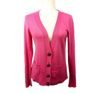 JCP~Bubble Gum Pink Cashmere Blend Cardigan Sweater   BarbieCore PinkCore Twee